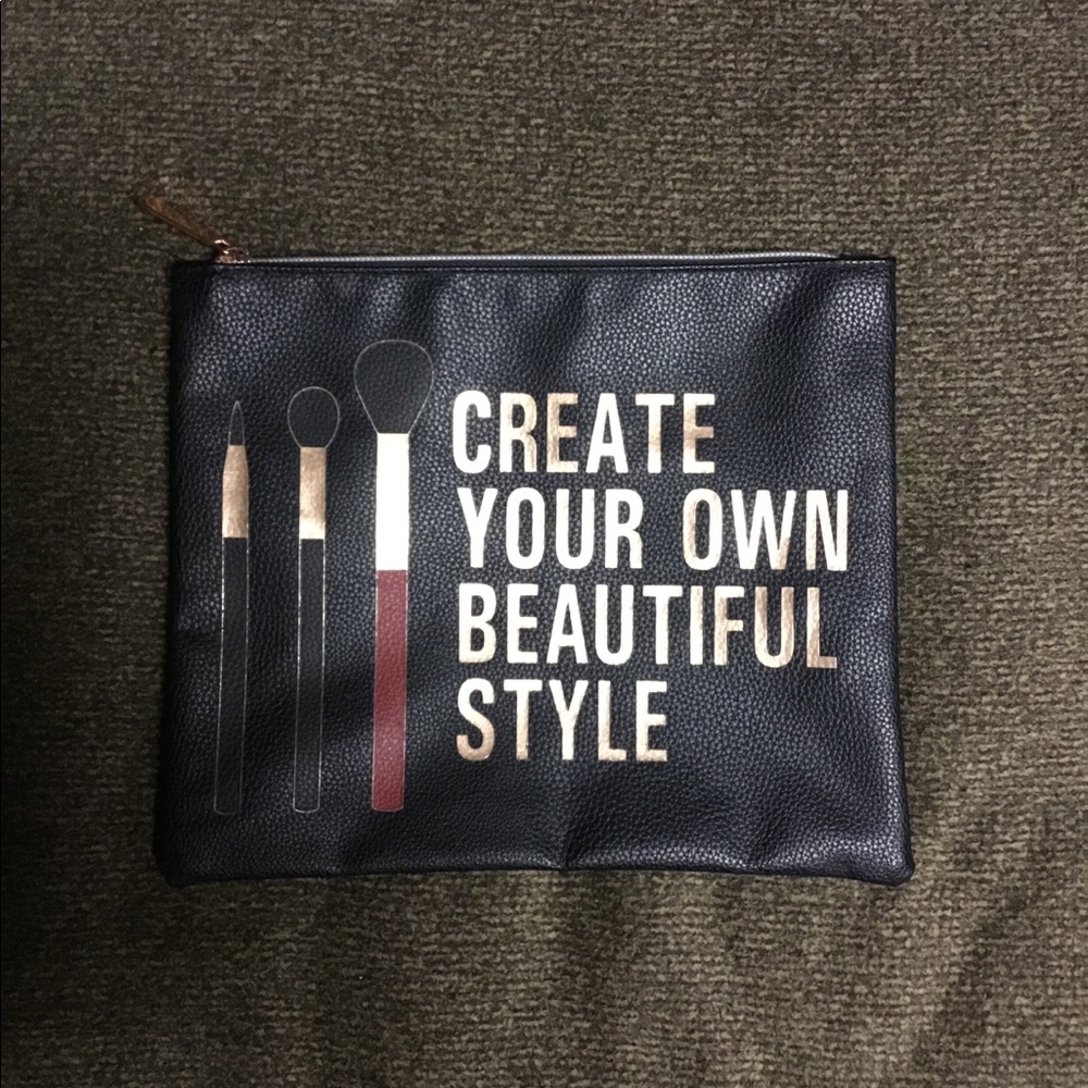 3/$10 Large Cosmetic Black Bag